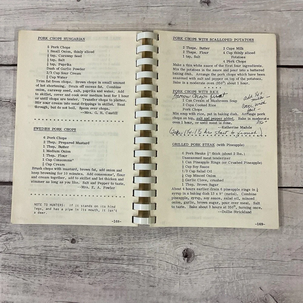 EABC Cookbook Exchange Ave Baptist Church Oklahoma City 1983 Recipes Paperback